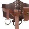 Brown skirt, buckle, set, 4 pieces