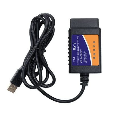 Elm327 USB V1.5 Obd2 Scanner with Cd Obdii Car Fault Detector (Avtomobil diaqnostika alətləri)