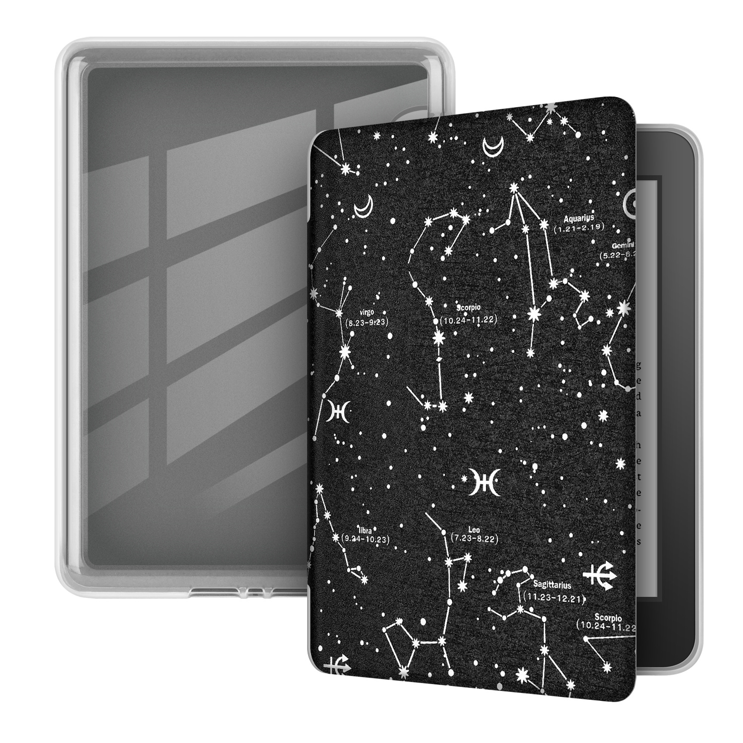 Aplicable kindle paperwhite6543 acrílico pintado funda protectora 658/558 funda protectora transparente