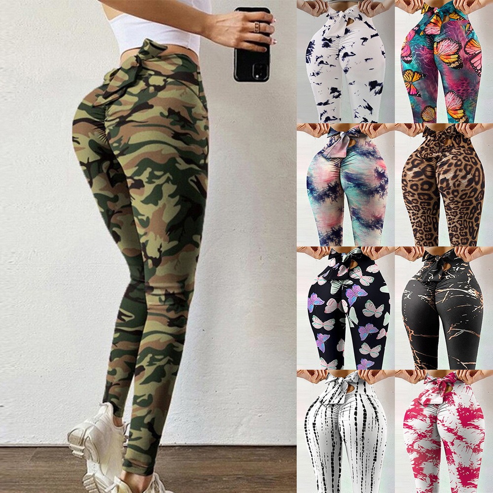 Femmes Des Sports Impression Polyester Impression Actif Bas Leggings display picture 3