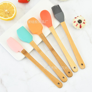 Baking Mini Kitchenware New Color Silicone Small Scraper Baking Oil Brush Children's Cake Tools 5 Piece Set