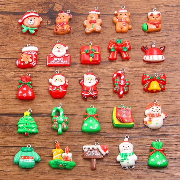 A variety of DIY resin accessories Christmas series charm Christmas…