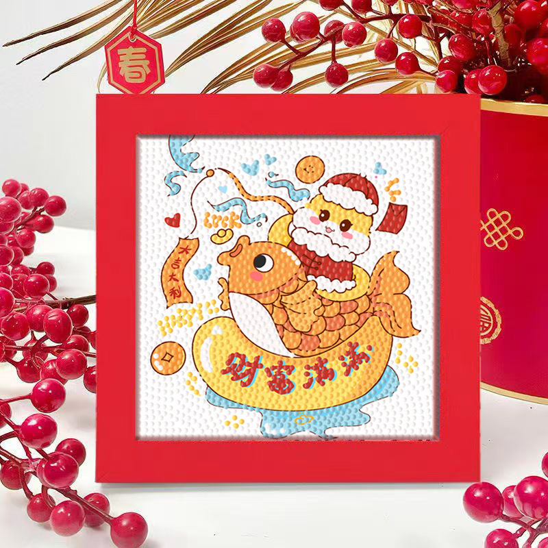 Diamante infantil DIY hecha a mano con material de marco paquete de dibujos animados Sanliou pegatinas de diamante regalo al por mayor pinturas de mampostería