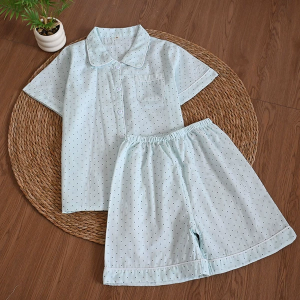 Mint shorts, with short sleeve