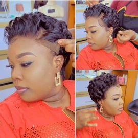 假发长卷发;假发短直发;假发短卷发