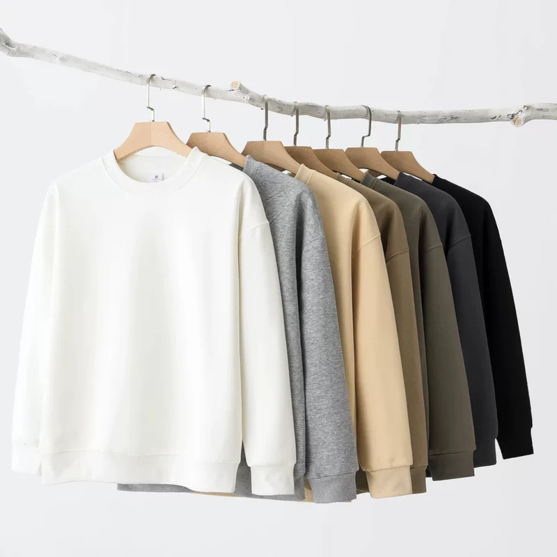 Теплая однотонная хлопковая толстовка для мужчин и женщин, oversize