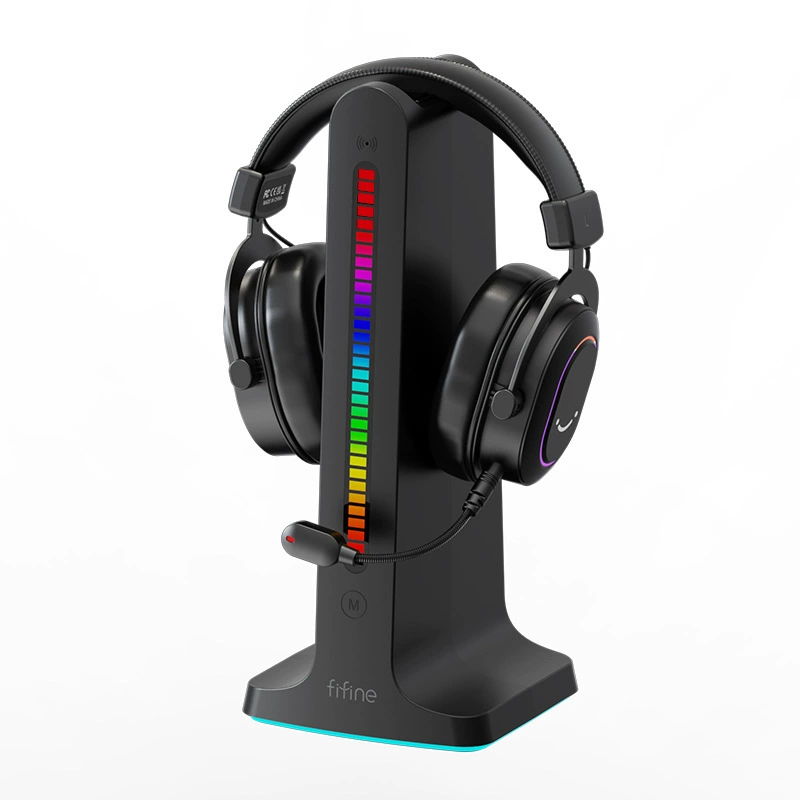 Гарнитура для игр с проводом Fifine H6, виртуальный 7.1 Surround, RGB-подсветка, проводная