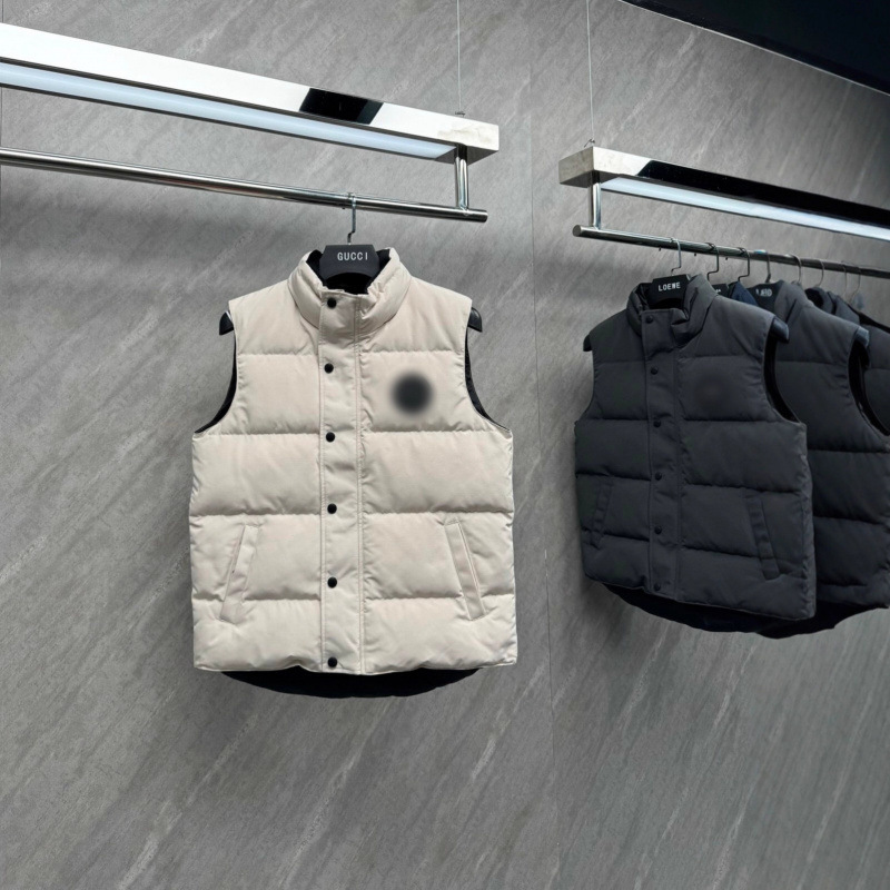 Canada's New Diagonal Flap Pocket Pants 4151m Big Goose Vest Garson Stand Collar Couple Black Label down Vest Classy
