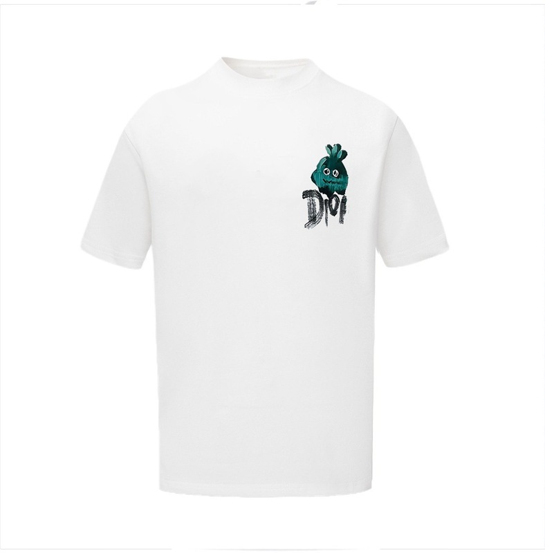 D's 夏春 Tシャツ トレンド 万能 半袖 プリント レタード コットン ゆったり ラウンドネック 絶妙な Tシャツ|undefined