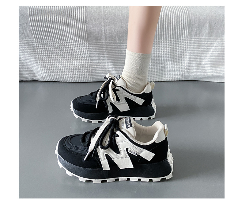 Instagram Korean New Forrest Gump Shoes for Women 2024 Spring and Autumn Student Sports Running Shoes Casual Thick Sole Increase in Height_voghion.com