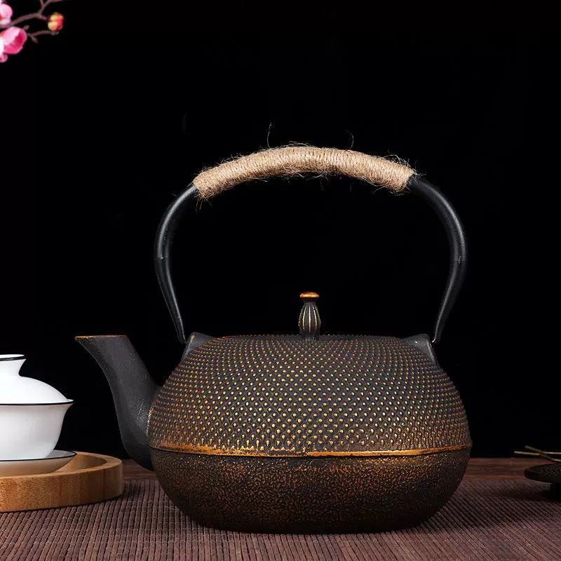 粒子铸铁壶 老铁壶生铁壶无涂层烧水壶煮茶壶泡茶壶功夫茶具