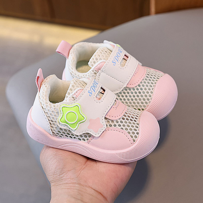 ベビーサマーシューズ新しい春と夏のソフトソール滑り止め女の子メッシュシューズメッシュ男の子ベビー幼児通気性サンダル|undefined