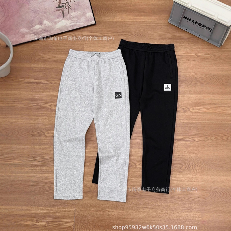 25Ss Autum New Alo Men's and Women's Couple's Loose Straight Casual Pants Factory Direct Supply Drop Shipping