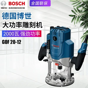 BOSCH GOF20-12 деревообрабатывающий гравировальный станок, электрический торцовочный станок, многофункциональный бакелитовый фрезерный станок с регулируемой скоростью