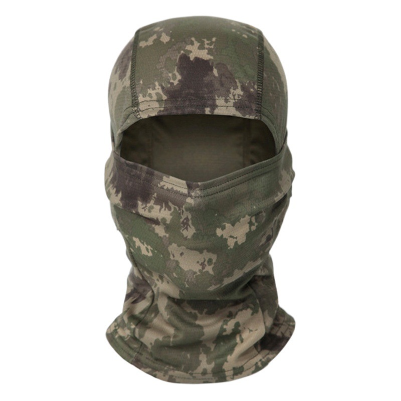 Breathable Camouflage Hood for Men, Balaclava Hat, Outdoor Cycling Mask, Neck Scarf, Helmet Inner Hat, Sports Headscarf