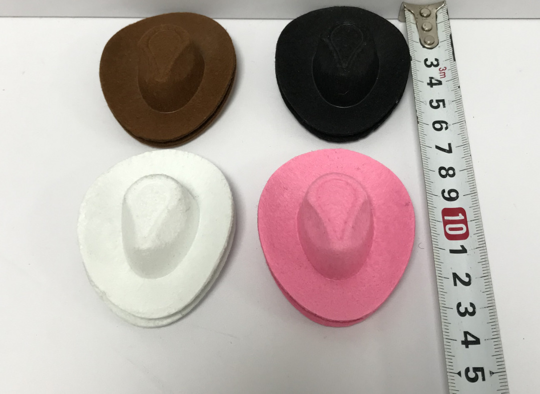 Suministro sombrero de vaquero especial pequeño sombrero juguete pequeño sombrero accesorios para el cabello sombrero Tarjeta de pelo sombrero Mini sombrero