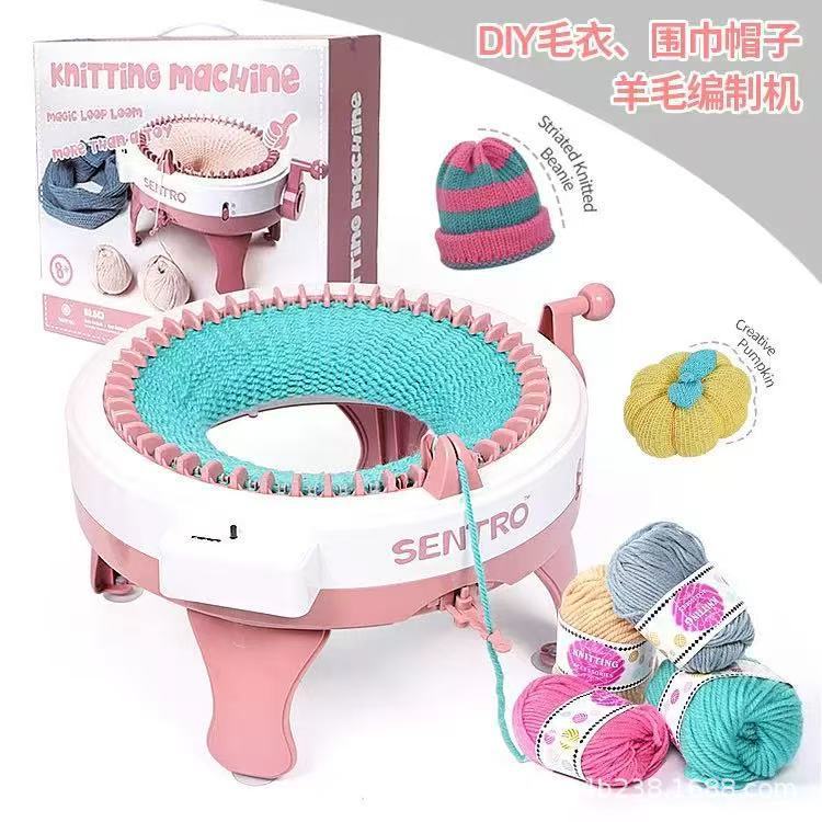 Cross-Border Popular 48-Pin Star Cylinder Knitting Wool Machine DIY Knitting Sweater Kidsren's Hand-Cranked Knitting Toy Amazon 6 Cross-Border Popular 48-Pin Star Cylinder Knitting Wool Machine DIY Knitting Sweater Kidsren's Hand-Cranked Knitting Toy Amazon 6