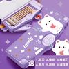 Universal high quality children's double-layer capacious pencil case for kindergarten, 2023 collection