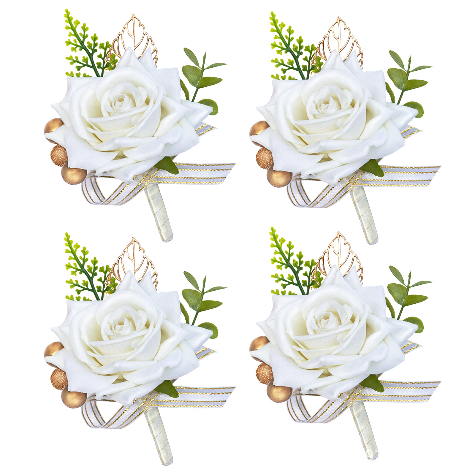 工廠結婚新郎新娘胸花婚禮現(xiàn)貨熱銷跨境訂婚襟花腕花胸花婚慶用品