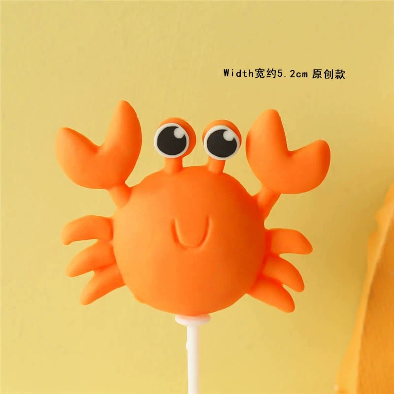 Panfan baking cake decorate the original model turtle shell shell, marine series plug -in birthday cake dessert