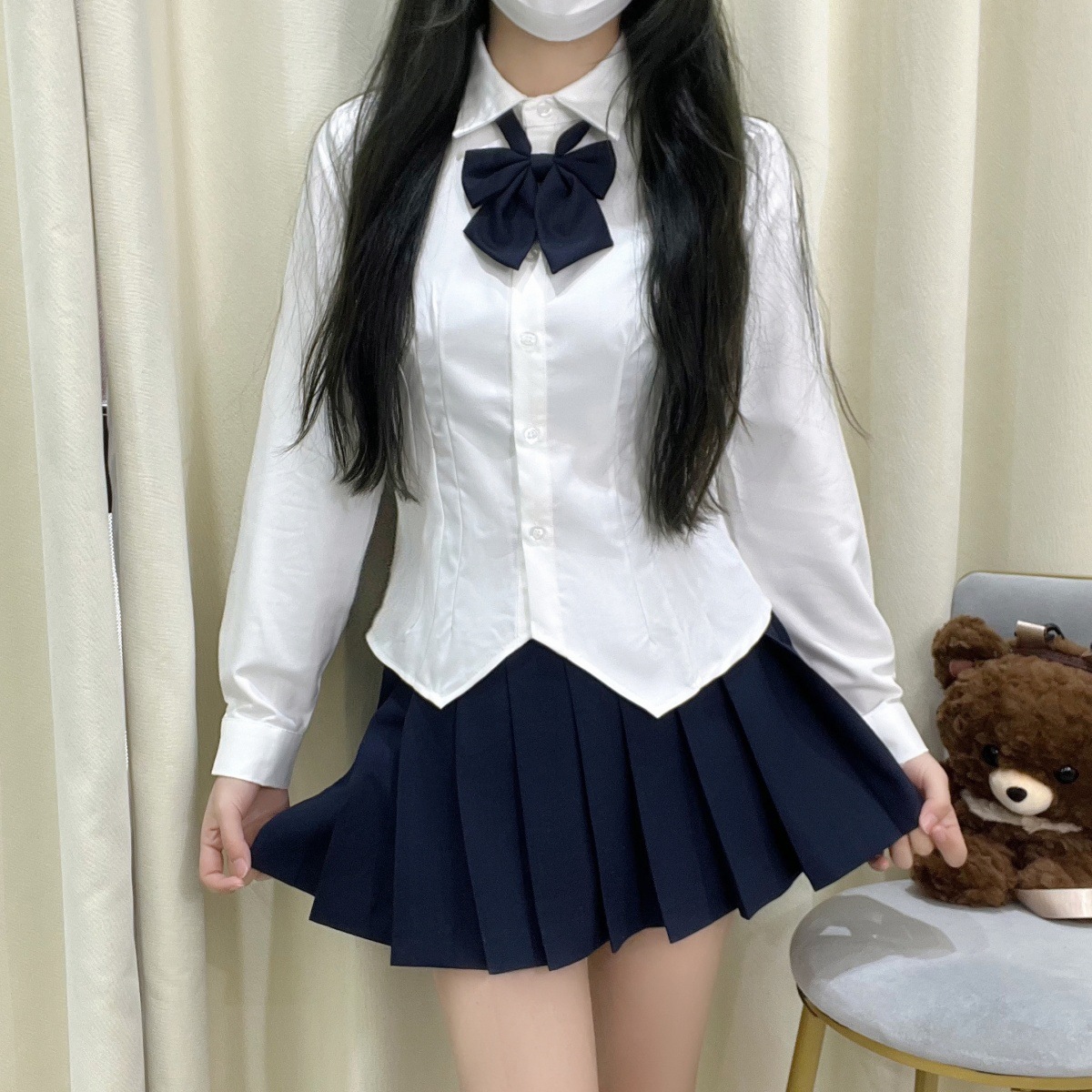 시안 A라인 스커트+양말