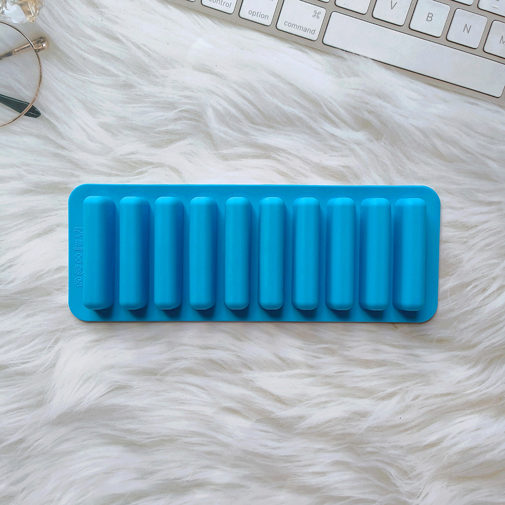 10 tira larga 519 molde de silicona DIY dedo galletas de chocolate molde de hielo palillos molares