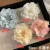 5921 Simulated Camellia Hairpins-Blue