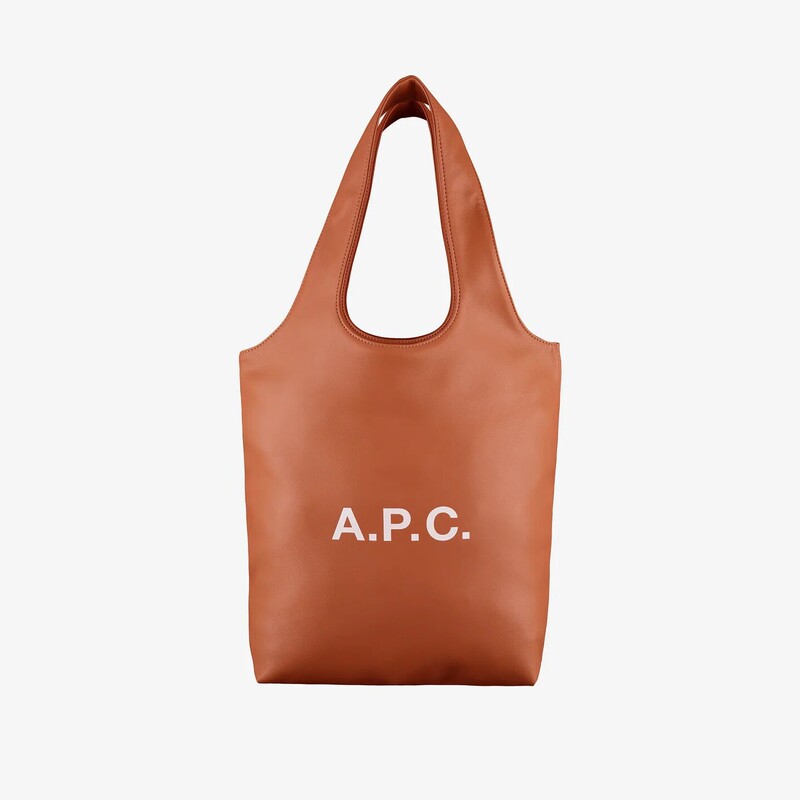 Medium-Sized French Apc Letter-Printed Leather Tote Bag, Large-Capacity Shoulder Commuter Bag, Fashionable and Versatile Handbag Medium-Sized French Apc Letter-Printed Leather Tote Bag, Large-Capacity Shoulder Commuter Bag, Fashionable and Versatile Handbag