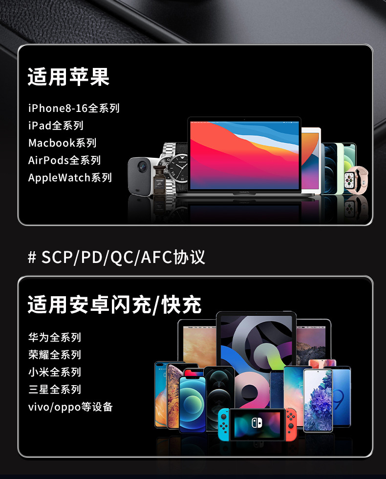 Car Mp3 Player, High-Quality Car Bluetooth Player, Ambient Light, Fast Charging for Mobile Phones, Comes with Charging Cable