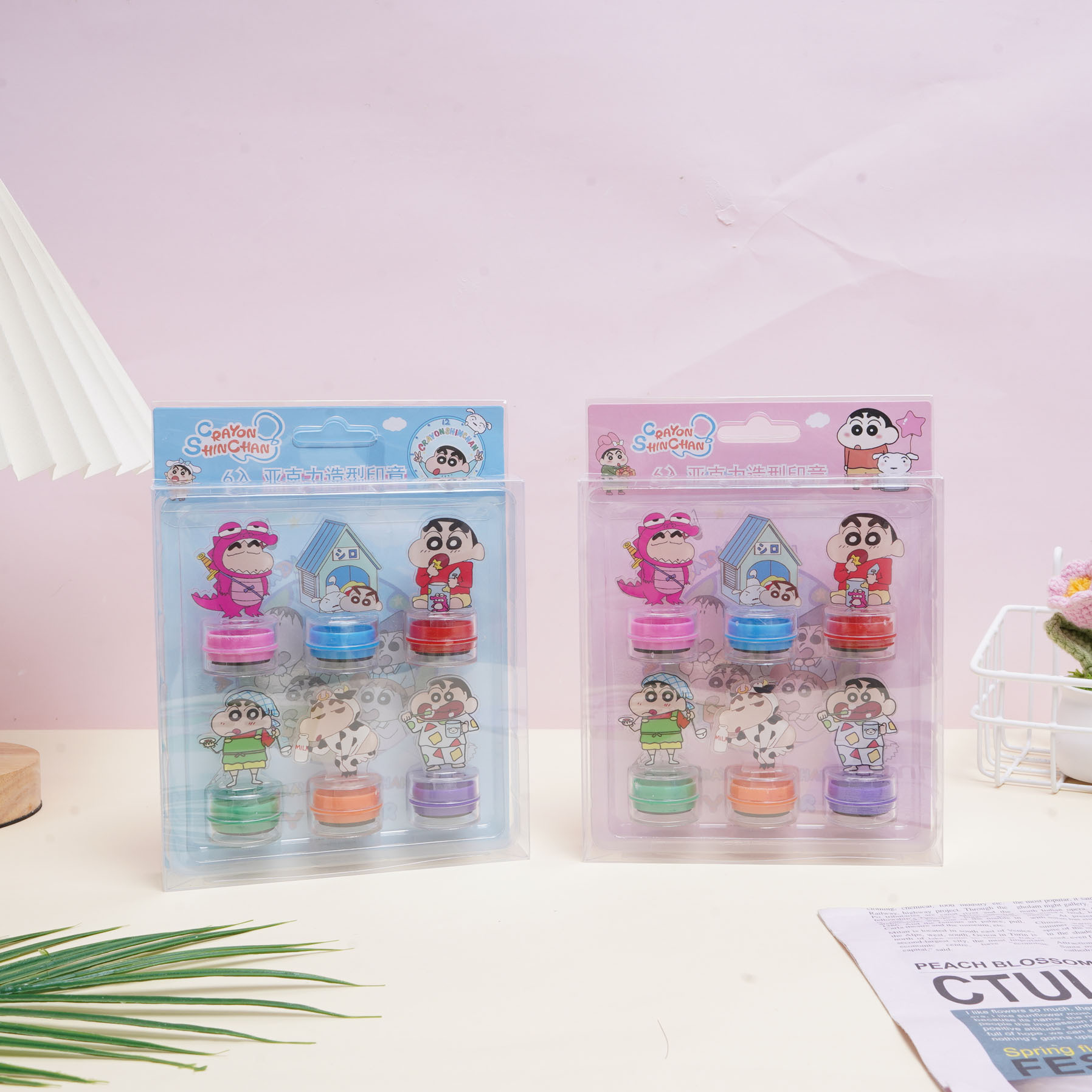 짱구는 못말려 아크릴 스탬프 6개입