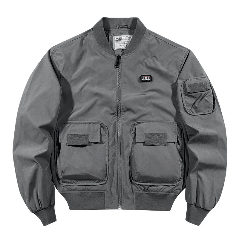 Autumn baseball sports jacket, oversize