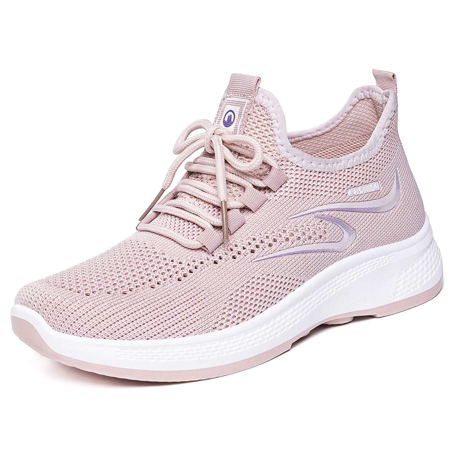 Zapatos de mujer zapatos de verano transfronterizos Temu simple ligero zapatos de malla hueco zapatos de tejido volador con suela suave zapatos casuales cómodos al por mayor