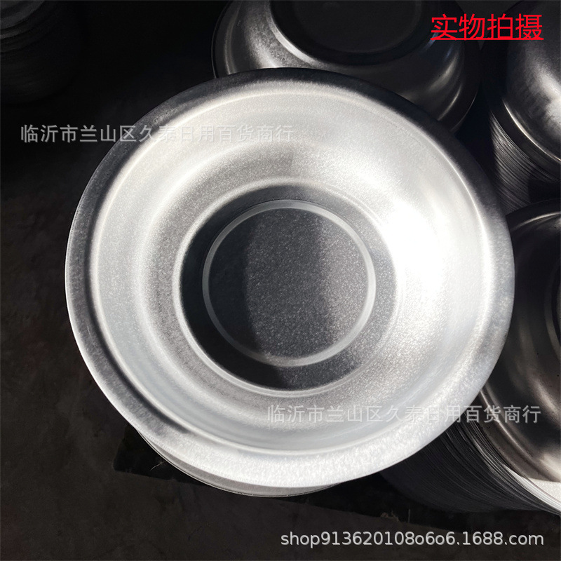 生产直销28.5cm口径铁盆镀锌盆冲孔冲花印花冲床园艺工具冲压加工
