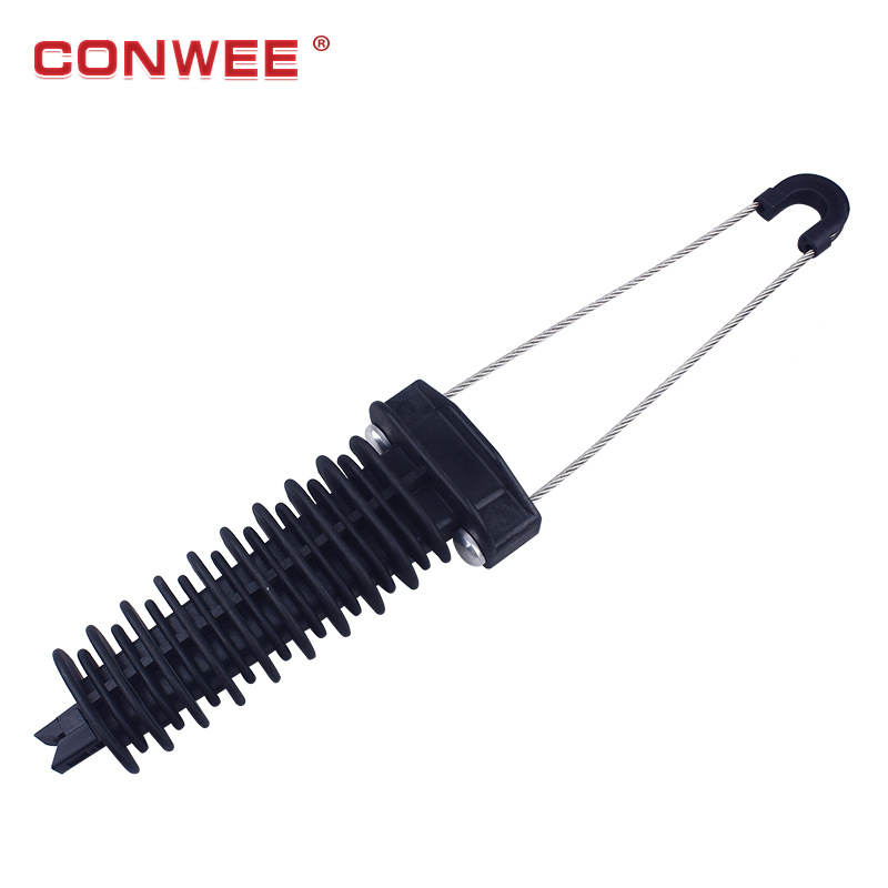 架空绝缘电力金具 楔型耐张线夹 出口型塑料夹具 光缆拉线夹