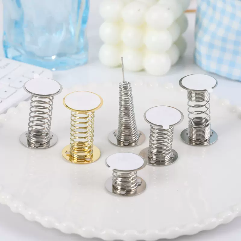 汽车摇摇乐弹簧底座 车载弹簧摆饰配件亚克力弹簧底座DIY桌面摆件