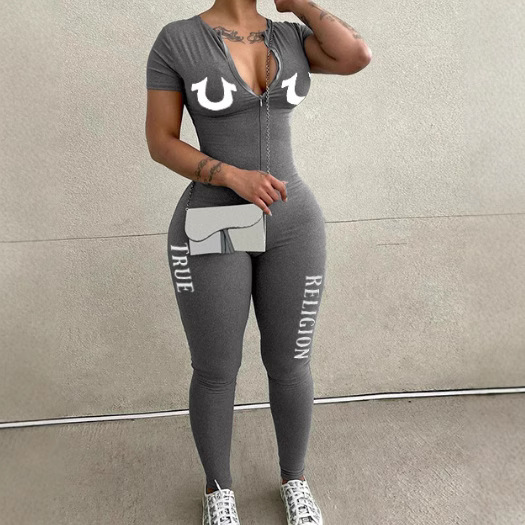 2024 summer European and American fashion one-part women's trousers