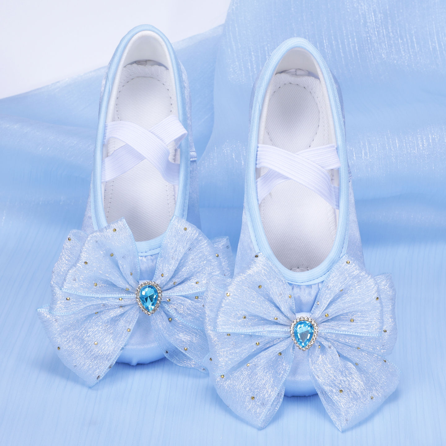 Cute Big Bow Ballet Dance Shoes for Girls Soft Sole Stage Performance Cat Claw Shoes Kidsren's Body Dance 8161
