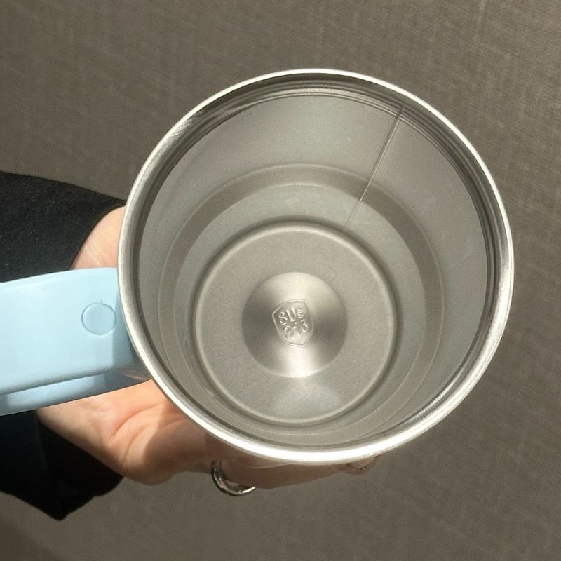 新しいアイスバーカップ、見栄えの良い316ステンレス鋼魔法瓶カップ、ハンドル付き保冷カップ、茶水分離カップ、ストローカップ|undefined