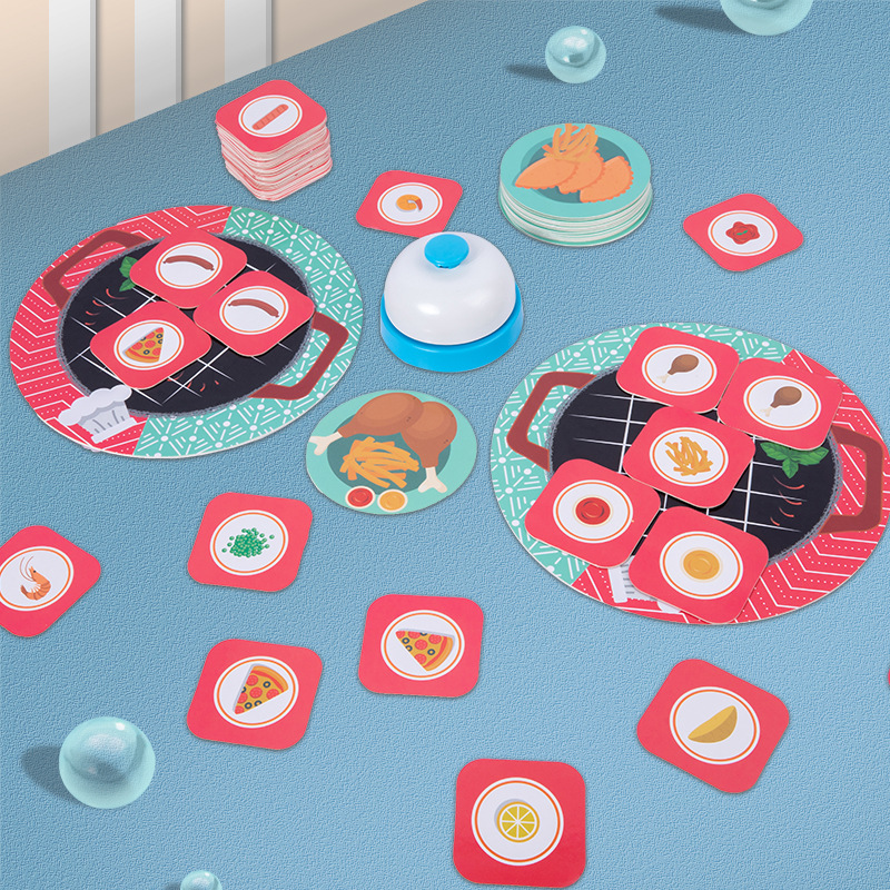 Chef Helper Children's Early Education Color Shape Cognition Parent-Child Interaction Look at the Figure and Know the Food Matching Game