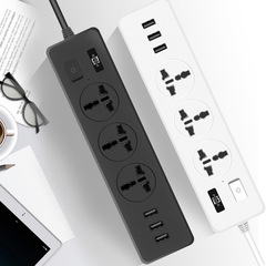 Multifunctional wiring socket 3USB power strip for home use with wired power strip British standard power strip cross-border wholesale 3-hole power strip