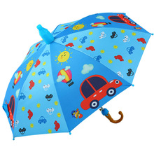 卡通儿童雨伞宝宝幼儿园小孩小学生全自动公主小伞安全黑胶长柄伞