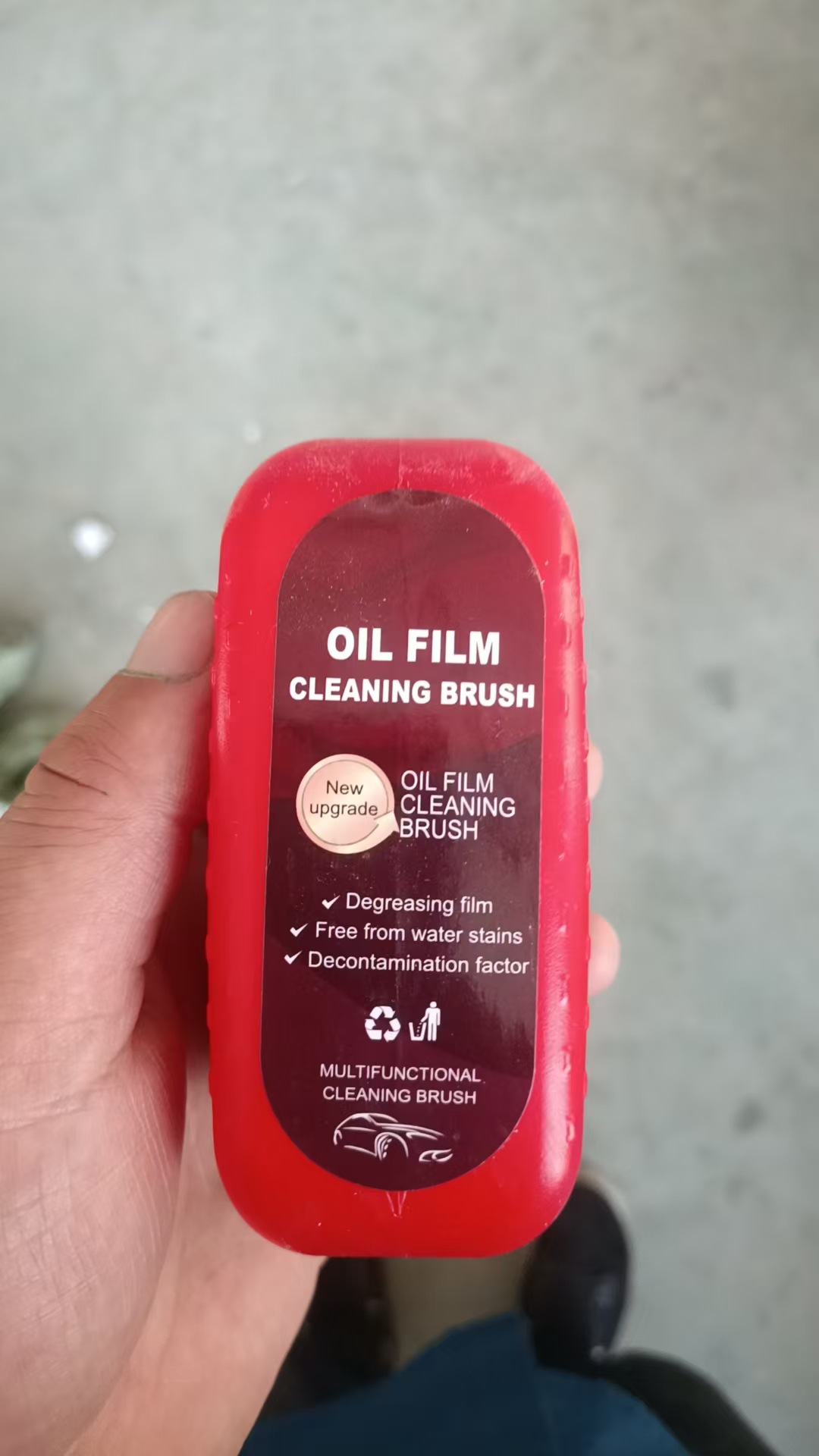 Limpiador de película de aceite de vidrio de automóvil, fuerte protector de parabrisas delantero e interior, cepillo de limpieza de película de aceite, líquido de recarga
