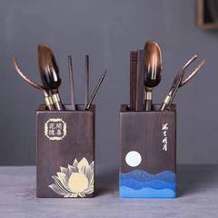 Wholesale New Tea Ceremony Six Gentlemen Set Complete Home Use Solid Wood Tea Spoons Tea Needles Set Six Gentlemen Tea Tongs