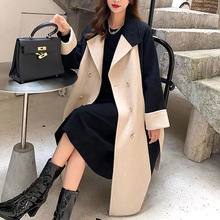 2024秋冬新款时尚百搭大衣中长款风衣外套女春秋气质显瘦呢子外套