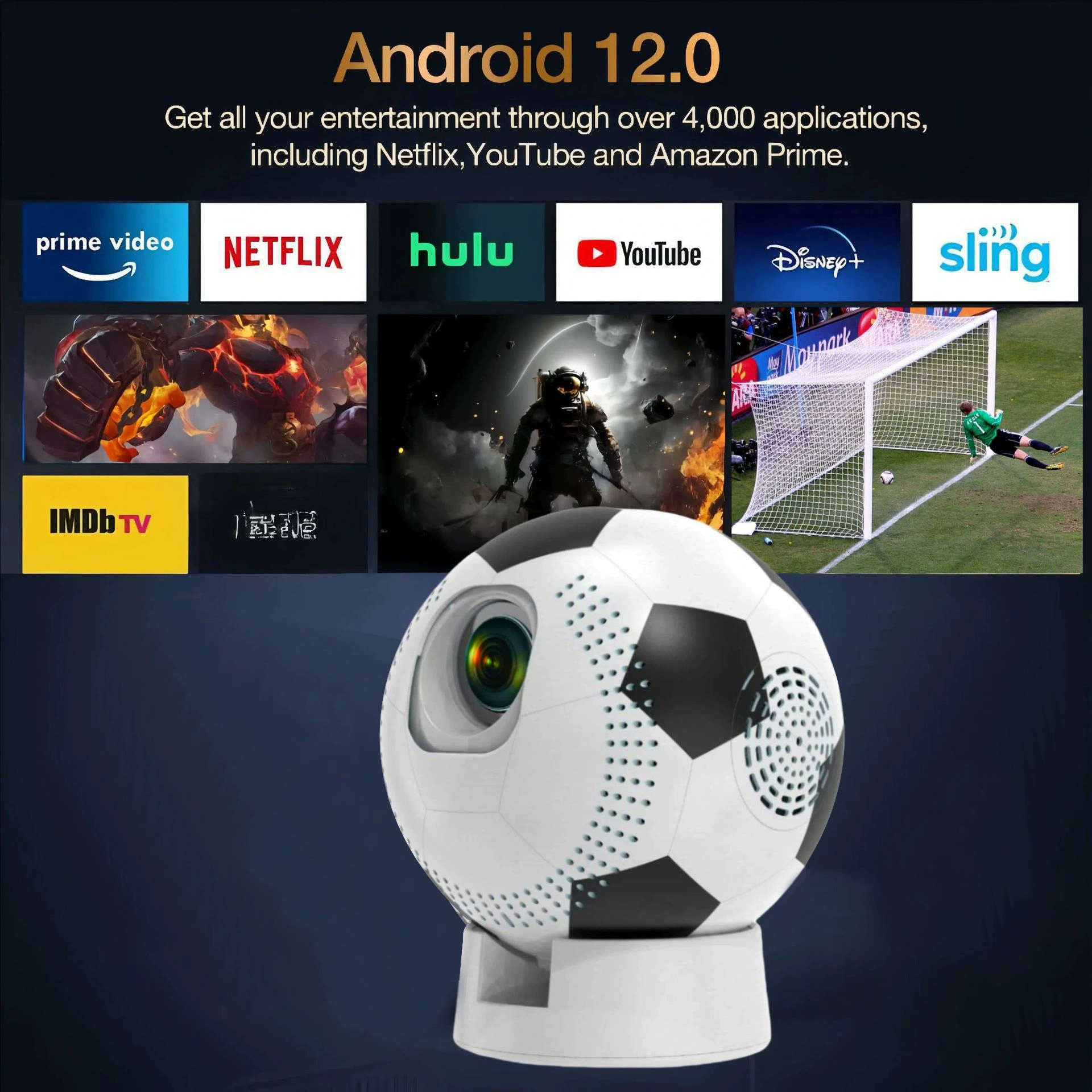 Проектор к чемпионату мира по футболу 2026, новый 4K LCD проектор, 1080p для футбола