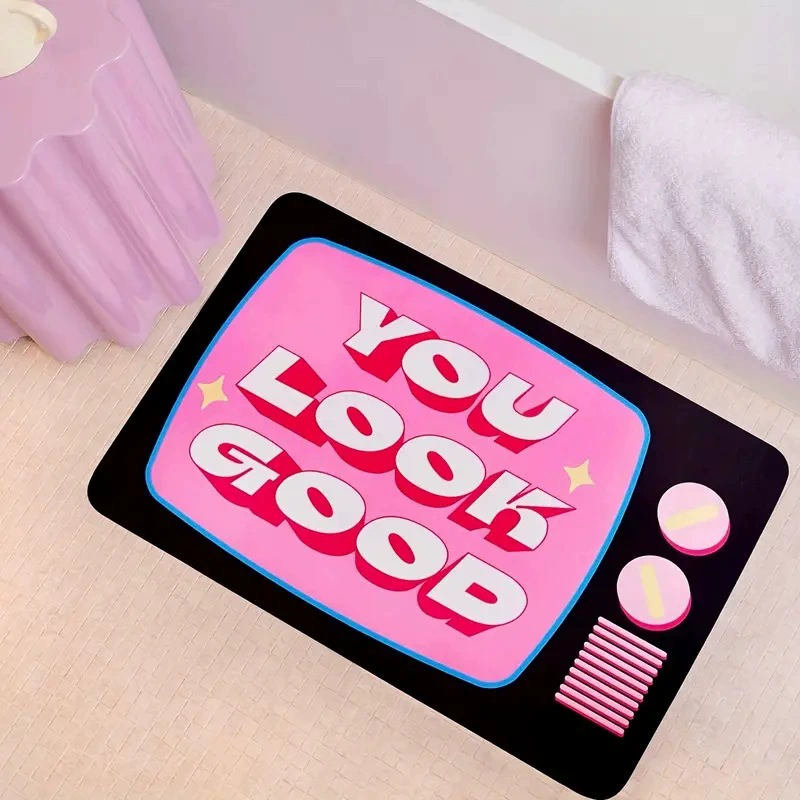 Симпатичные буквы диатомовая грязь коврик для входа в дверь коврик для ванной комнаты коврик для ног коврик для ванной комнаты праздничный декоративный коврик для пола