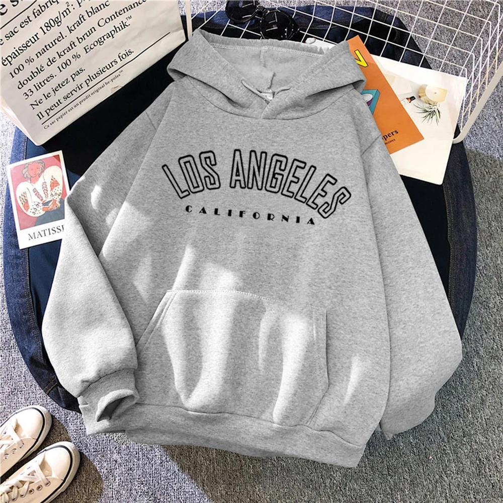 LOS AAGELES Logo Sweatshirt Fashion Letter Print Hoodie Unis