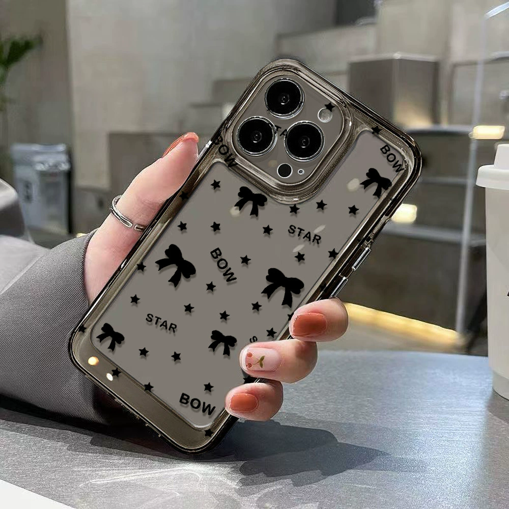 Кейс для телефона Apple совместимый с пространством с бантом, iPhone16 Pro, iPhone 14, iphone, защита от падения