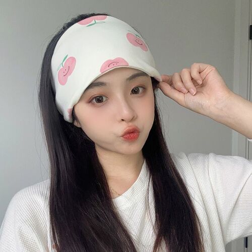 Cute pure cotton postpartum hairband forehead-thickened headscarf autumn and winter hat breathable maternity wide-brimmed sweat-absorbing cap for postpartum women