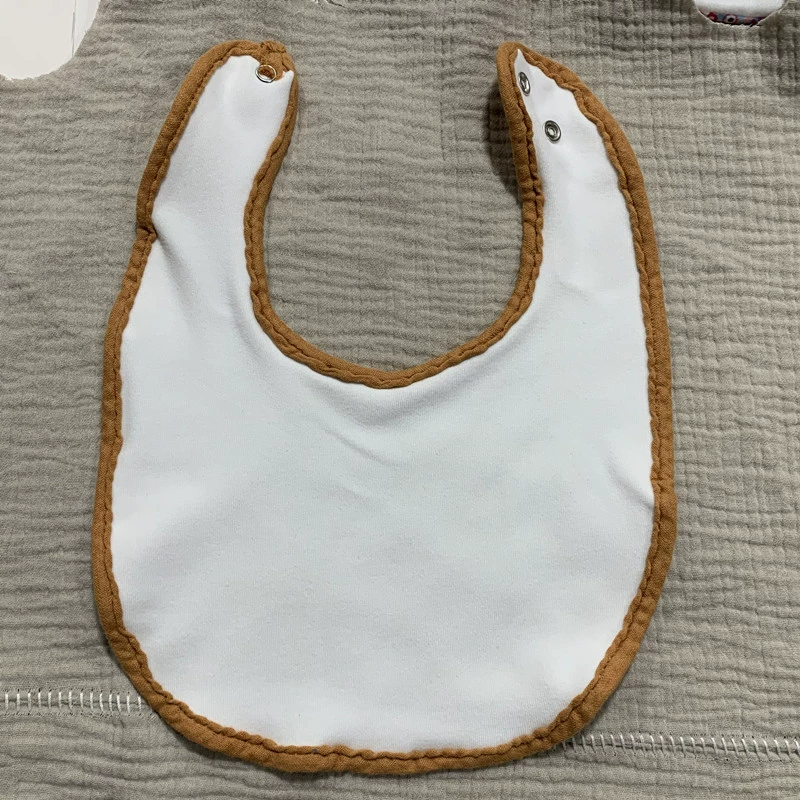 Double-layer gauze eating bib for new born for baby, water absorbent